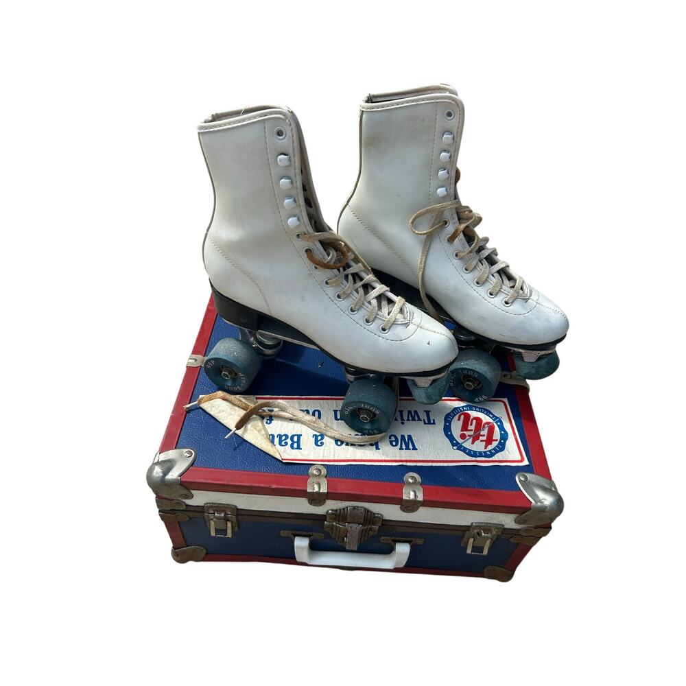 Vintage Roller Skates and Box Super-X-4